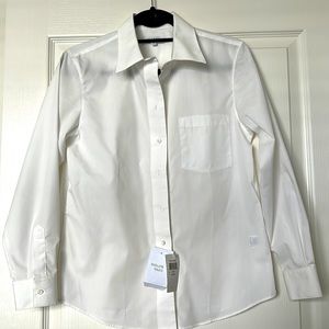 New White Button Down Top, size 6P
